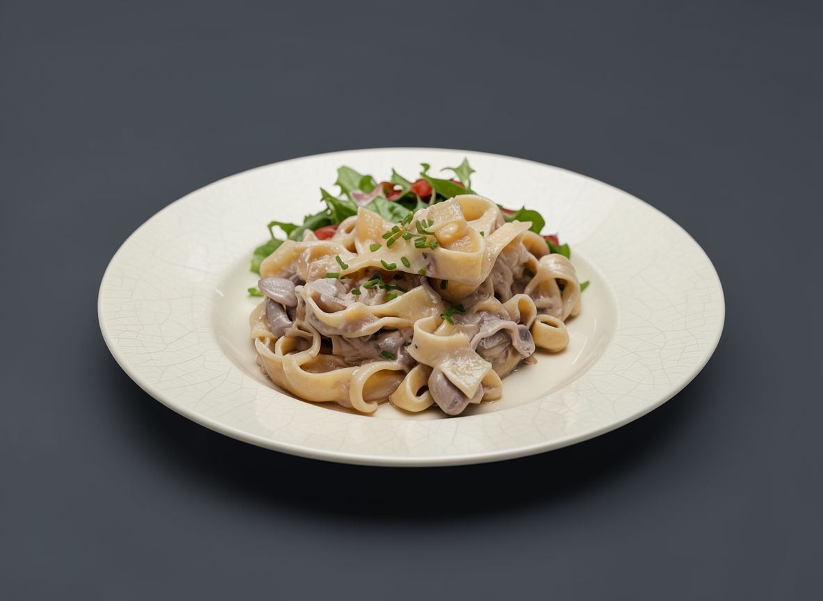 Видеорецепт из грибов - Паста с белыми грибами