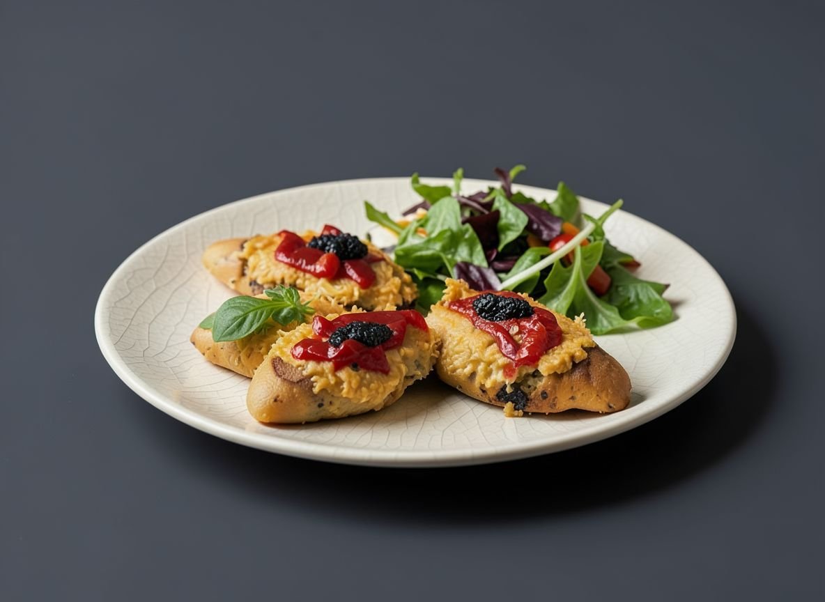 Видеорецепт из морепродукта - Тосты с морепродуктами и перцем пикильо