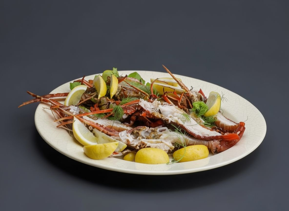 Видеорецепт из лангустина - Лангустины гриль с чесночным маслом