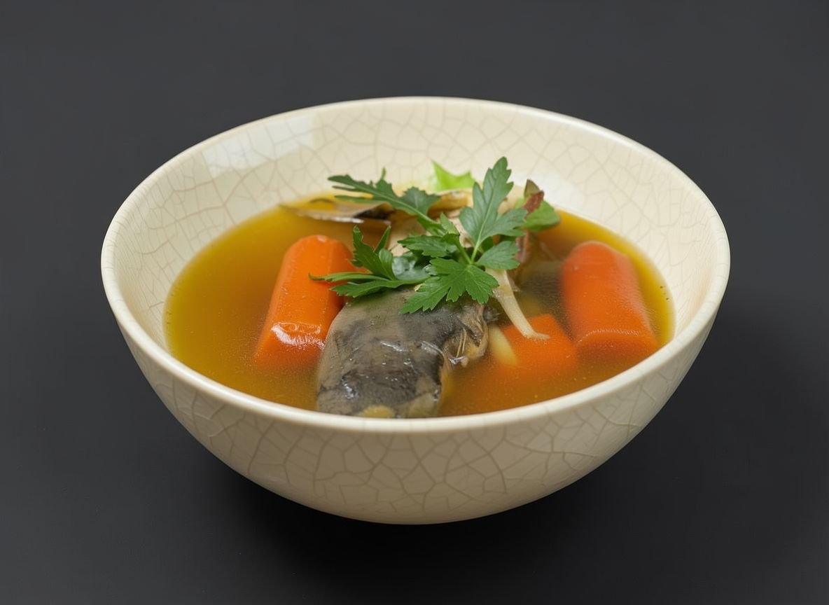 Видеорецепт из осетра - Правильный бульон из осетра