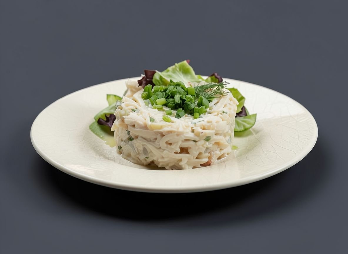 Видеорецепт из кальмара - Нежный салат из кальмаров