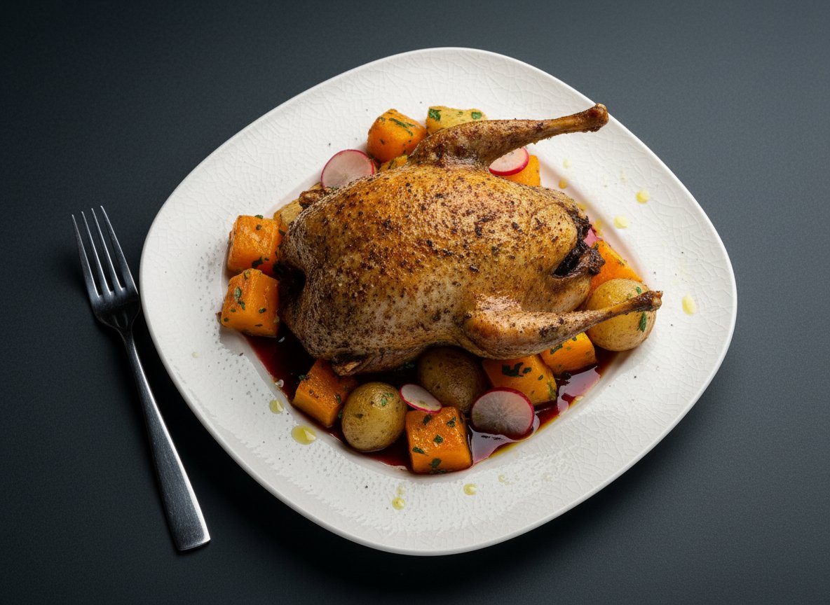 Видеорецепт из рябчика - Рябчики, тушёные в красном вине по-лоунски