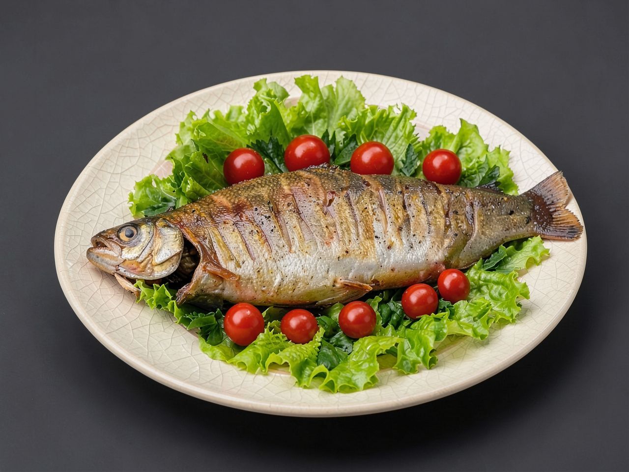 Видеорецепт из муксуна - Муксун фаршированный грибами и орехами