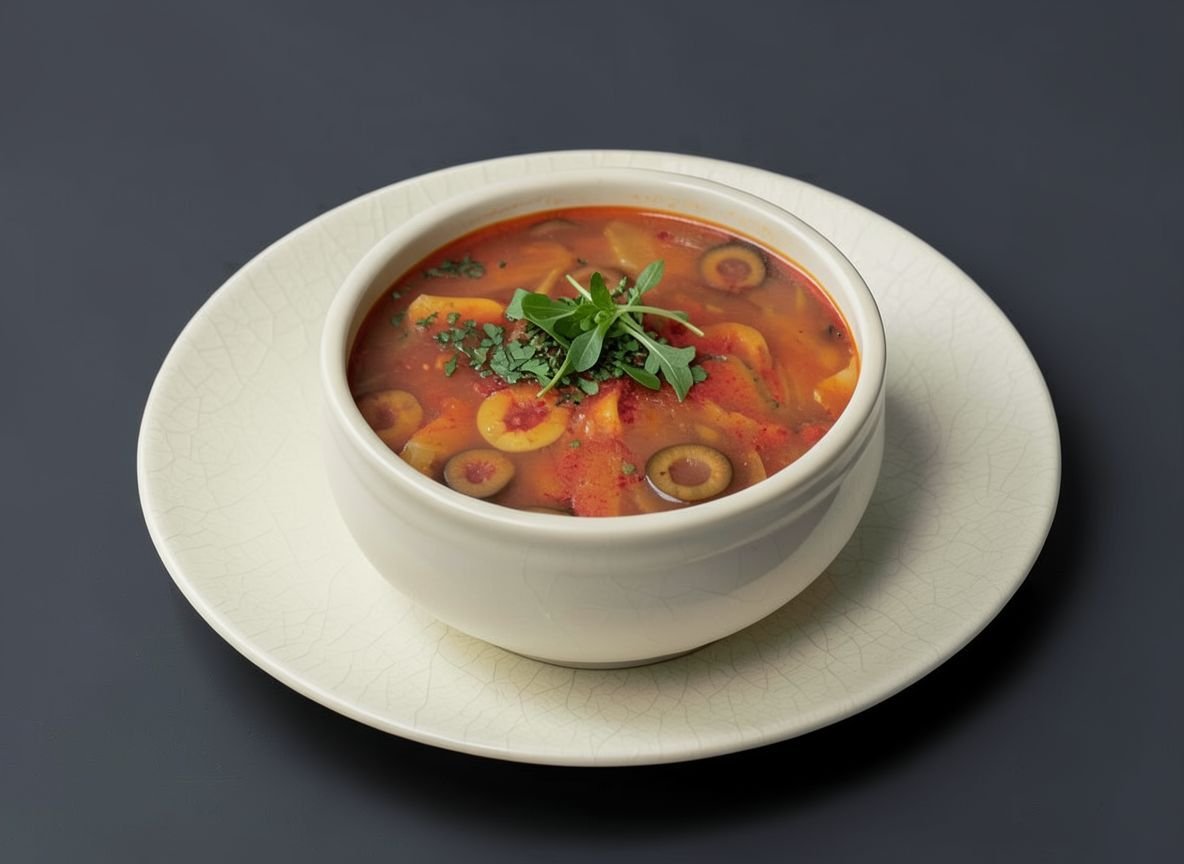 Видеорецепт из осетра - Солянка из осётра