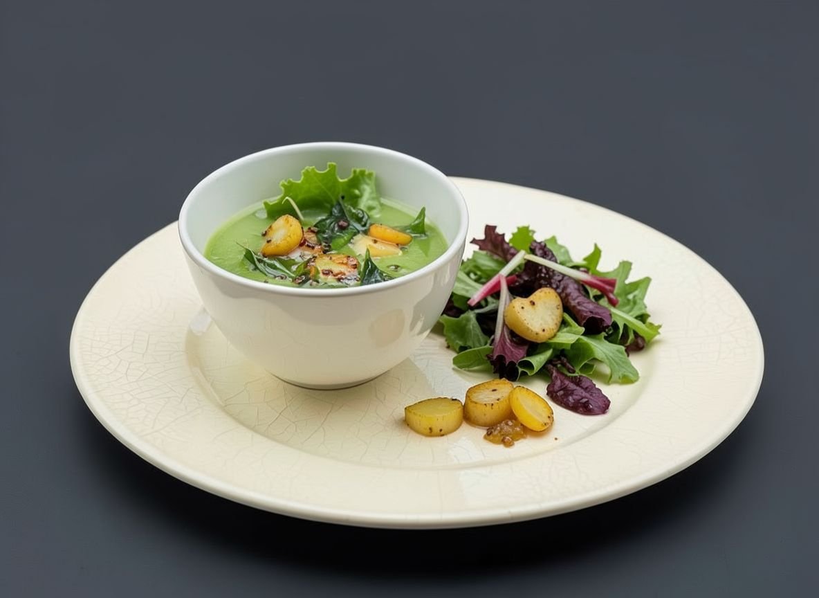 Видеорецепт из гребешка - Летний крем-суп с морскими гребешками