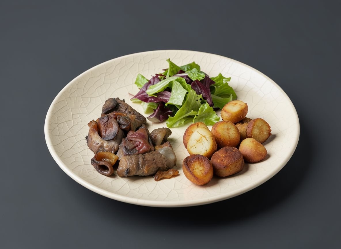 Видеорецепт из страуса - Печень страуса, запеченная в красном вине