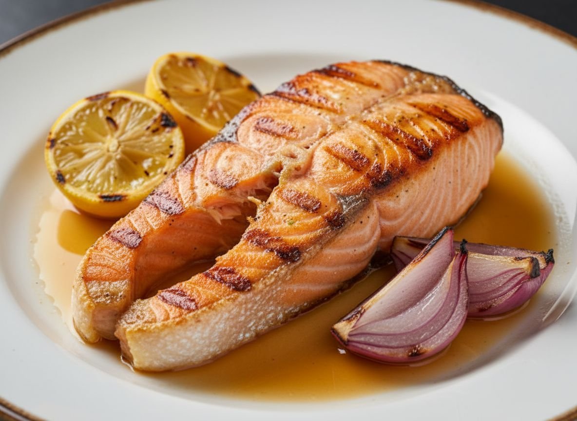 Видеорецепт из нельмы - Нельма в белом вине на гриле