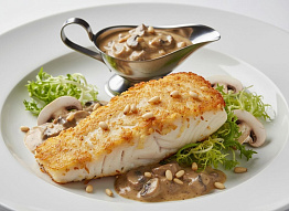 Стейки из тайменя в сливках