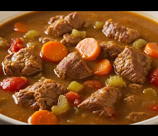 Густой суп из марала