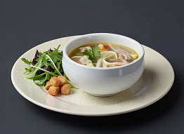 Суп-лапша из зайца с сельдереем