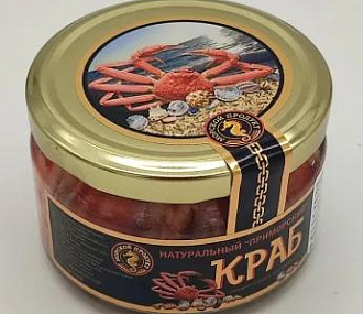 Краб камчатский (240 г), стеклянная банка
