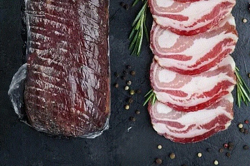 Фото Панчетта из мяса северного оленя (нарезка)