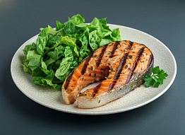 Семга-гриль с хрустящей корочкой Семга-гриль с хрустящей корочкой