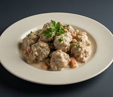 Глухарь, тушенный в сметане с овощами