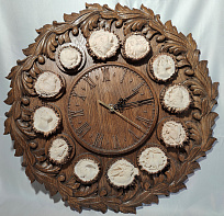 Часы большие с животными (под заказ)