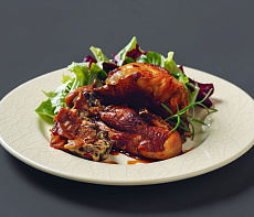 Куропатки фламбе