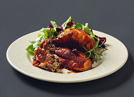 Куропатки фламбе