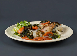 Окунь ауха запечённый с овощами