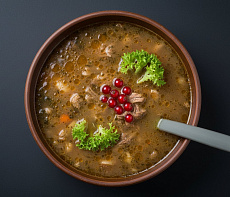 Похлебка из грудинки лося