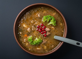 Похлебка из грудинки лося