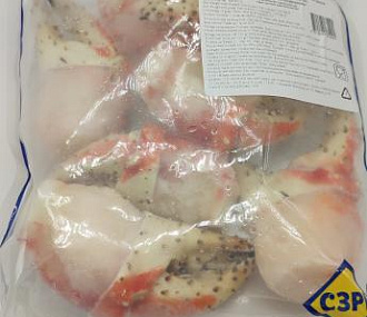 СЗРК Краб Камчатский мясо большой клешни на 2-х когтях варено-мороженное 1 кг  