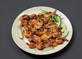 Острые креветки на гриле