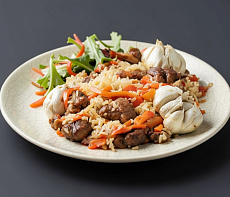 Плов по-таджикски с зайчатиной