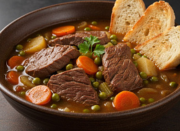 Густой суп из медвежатины