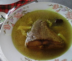 Ароматный супчик из нельмы