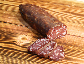 Фото Сыровяленая колбаса из лося Бусел