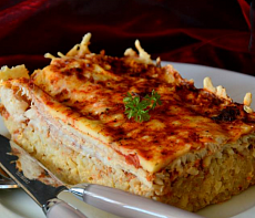 Рисовая запеканка с язём