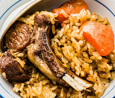 Плов из оленины по-уйгурски