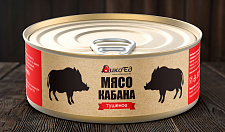 Превью Тушеное мясо кабана, комплект из 4-х банок