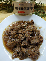 Тушеное мясо косули (тушенка из косулятины)