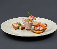 Мусс из лосося и камбалы