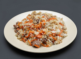 Нутрия томлёная с рисом