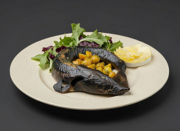 Осетрина с молодым картофелем