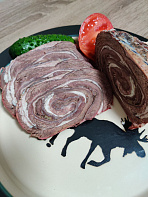 Рулет из пашины лося