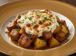 Заяц запеченный в сметане