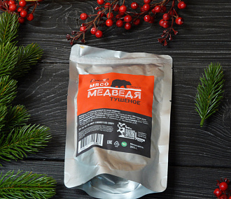 Тушеное мясо медведя (в реторт-пакете)