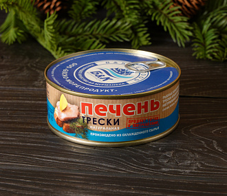 Печень трески (металлическая банка 230 грамм)
