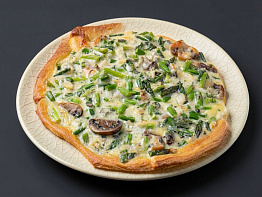 Пирог из оленя со шпинатом и грибами