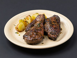 Чесночный стейк из лося