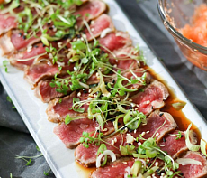 Татаки из мяса косули