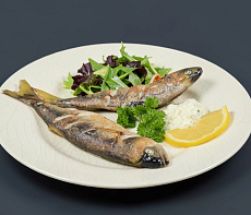 Черноморский луфарь в духовке с соусом тартар