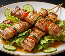 Кебаб из верблюжьего сердца