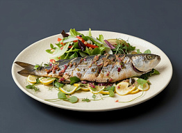 Запеченная кефаль