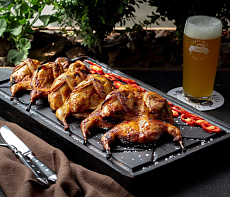 Перепелки со специями на гриле