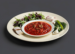 Борщ из мяса лося