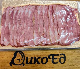 Нарезка мясо северного оленя полукопченая